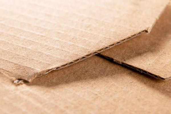Box Brown Paper Texture Edge Texture Recycled Cardboard Rough Textured — Stock Photo, Image