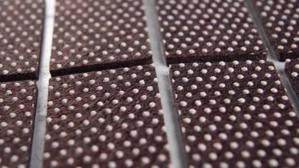 Non Slip Pads Chair Leg Floor Protector Dotted Texture Macro — Stockvideo