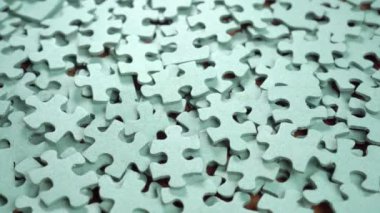 Yapboz parçaları. Kapatın. Döndürme