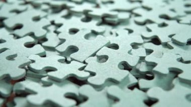 Yapboz parçaları. Makro. Dolly vurdu.