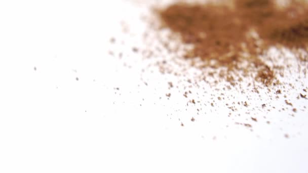 Snabbrostat Cikoriarot Pulver Med Spannmålstillsatser För Att Ersätta Traditionell Kaffedryck — Stockvideo