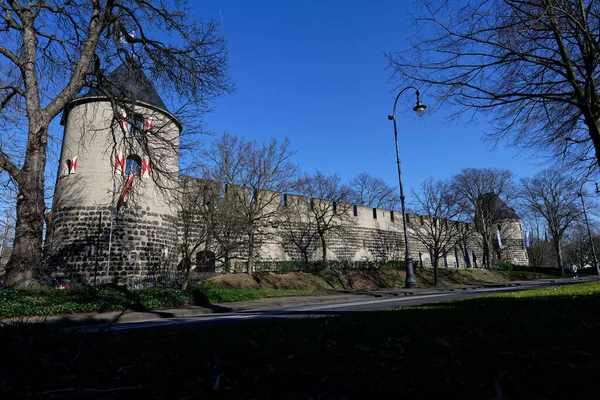 Colonia Germania Marzo 2022 Una Parte Conservata Della Cinta Muraria — Foto Stock