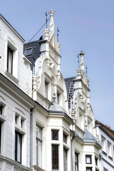 Richly Decorated Facades Houses Late 19Th Century Cologne Ehrenfeld — Stock Photo, Image
