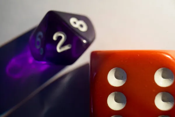 Red Dice Ten Sided Dice — Stock Photo, Image