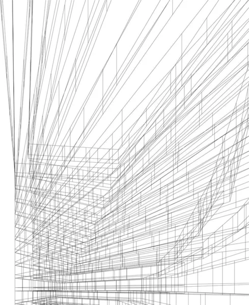 Abstrakte Architekturkunst Digitale Tapete — Stockvektor