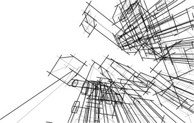 soyut mimari sanat, dijital duvar kağıdı