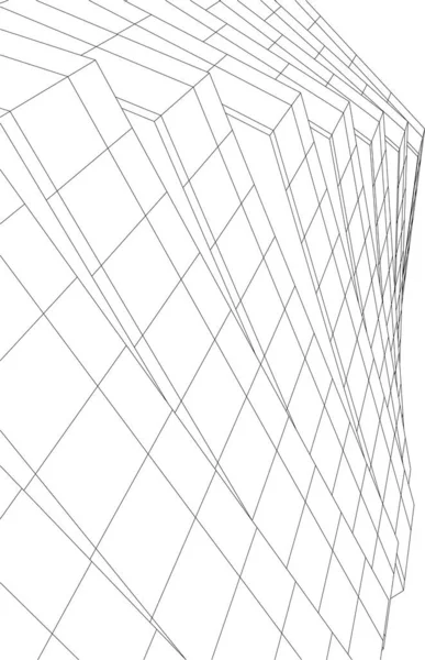 Arte Arquitectónico Abstracto Papel Pintado Digital — Archivo Imágenes Vectoriales