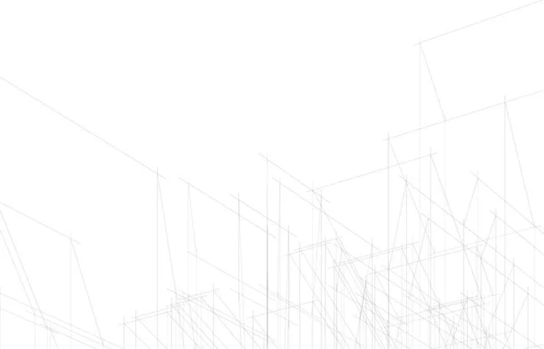 Abstrakte Architekturkunst Digitale Tapete — Stockvektor