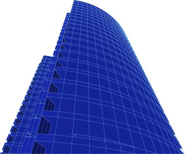 soyut mimari sanat, vektör illüstrasyonu