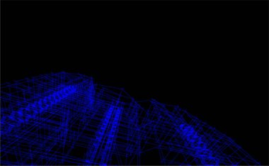 soyut mimari sanat, vektör illüstrasyonu