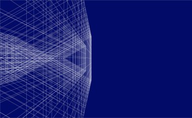 soyut mimari sanat, vektör illüstrasyonu