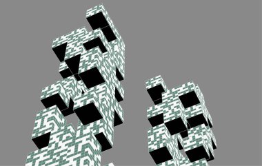 soyut mimari sanat, vektör illüstrasyonu