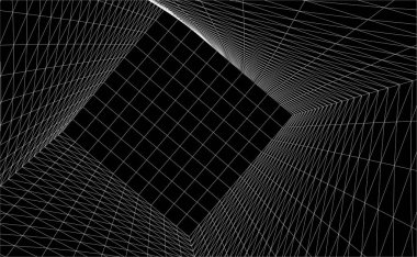3d mimari sanat, vektör illüstrasyonu