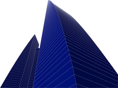 3d mimari sanat, vektör illüstrasyonu