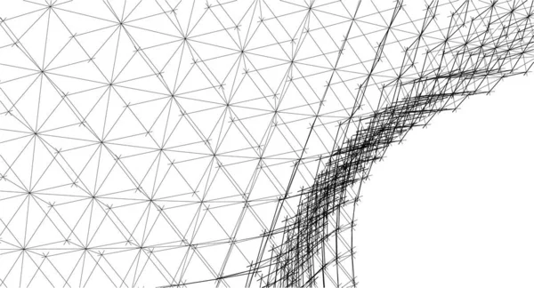 Abstrakt Arkitektonisk Kunst Digital Tapet – Stock-vektor
