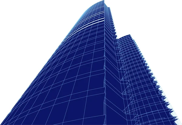 soyut mimari sanat, vektör illüstrasyonu