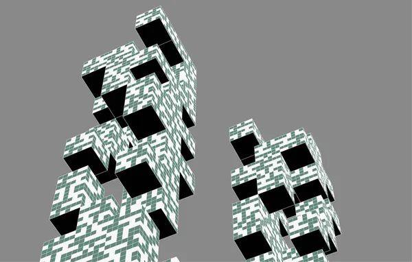 soyut mimari sanat, vektör illüstrasyonu