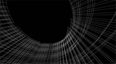 3d mimari sanat, vektör illüstrasyonu