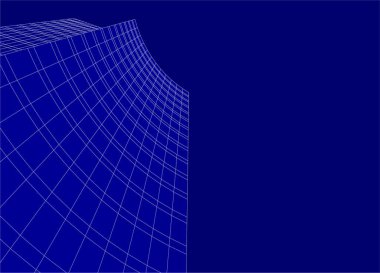 3d mimari sanat, vektör illüstrasyonu