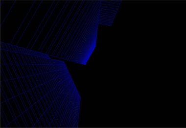 3d mimari sanat, vektör illüstrasyonu