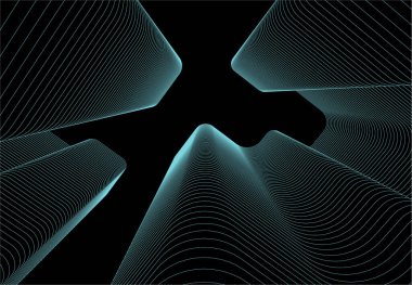 3d mimari sanat, vektör illüstrasyonu