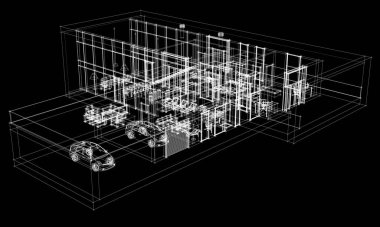 3D mimari sanat, dijital duvar kağıdı