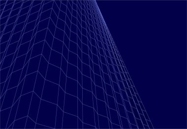 3d mimari sanat, vektör illüstrasyonu