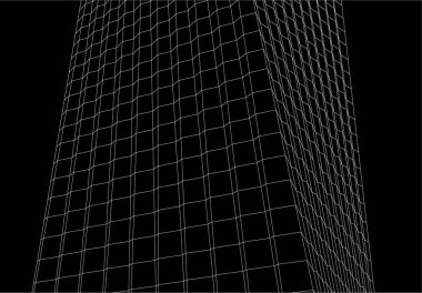 3d mimari sanat, vektör illüstrasyonu