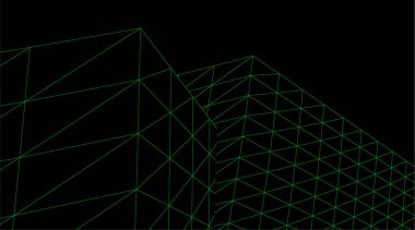 3d mimari sanat, vektör illüstrasyonu