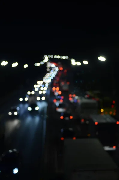 Defocused Shot Colorful Traffic Lights — Stock Photo, Image