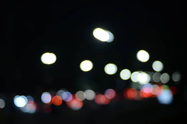 Defocused Skott Färgglada Trafikljus — Stockfoto