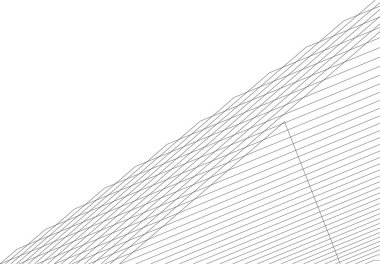 3d mimari sanat, vektör illüstrasyonu