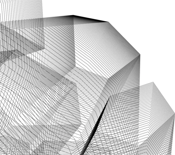 Art Architectural Illustration Vectorielle — Image vectorielle