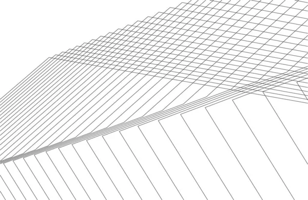 3D建筑艺术 矢量图解 — 图库矢量图片