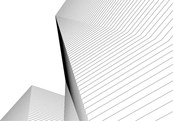 Art Architectural Illustration Vectorielle — Image vectorielle