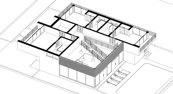 Sztuka Architektoniczna Wektor Ilustracji — Wektor stockowy