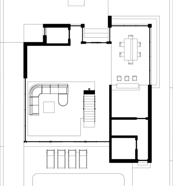 Arte Architettonica Illustrazione Vettoriale — Vettoriale Stock