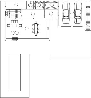 3d mimari sanat, vektör illüstrasyonu