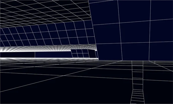 3D建筑艺术 矢量图解 — 图库矢量图片