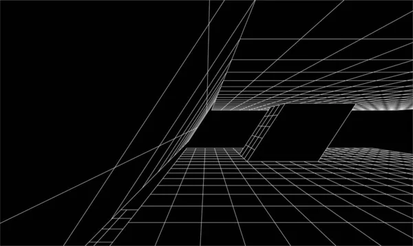 3D建筑艺术 矢量图解 — 图库矢量图片