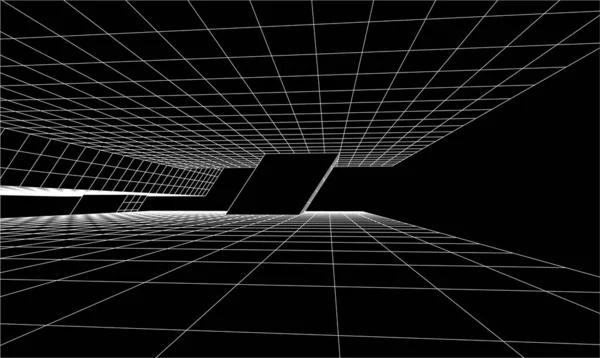 3D建筑艺术 矢量图解 — 图库矢量图片