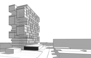 3d mimari sanat, dijital illüstrasyon