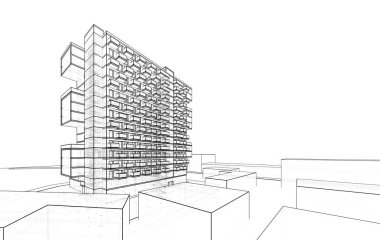 3d mimari sanat, dijital illüstrasyon