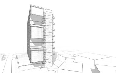 3d mimari sanat, dijital illüstrasyon