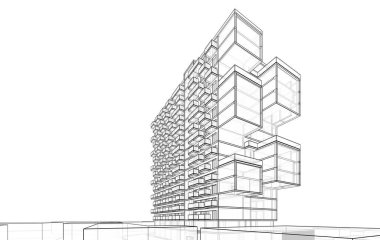 3d mimari sanat, dijital illüstrasyon