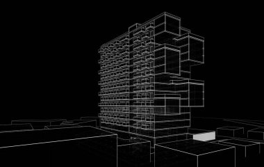 3d mimari sanat, dijital illüstrasyon