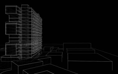 3d mimari sanat, dijital illüstrasyon