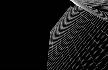 3d mimari sanat, vektör illüstrasyonu