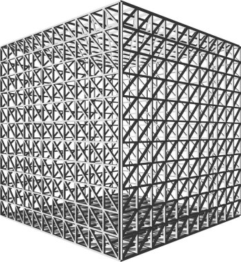 3d mimari sanat, vektör illüstrasyonu