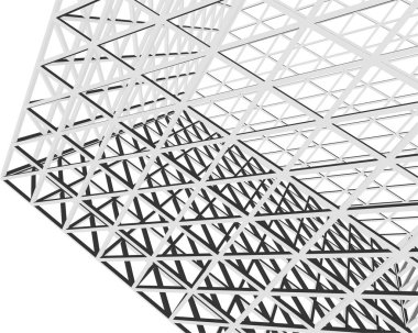 3d mimari sanat, vektör illüstrasyonu